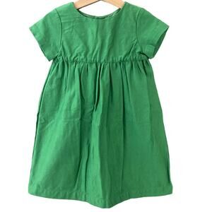 Pips and Poppy Dolly Dress - Emerald Green - 4T